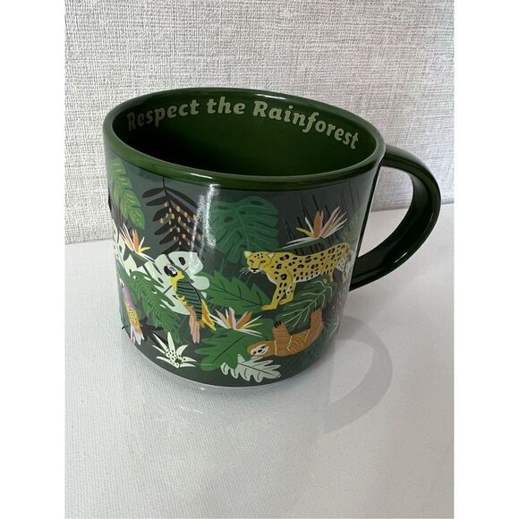 Rainforest Mug With Different Animals All Over and Writing Inside - Picture 3 of 5